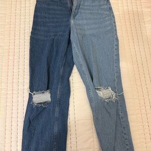 H&M Dual Blue Straight Leg Jeans